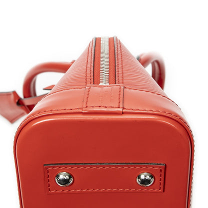 Louis Vuitton Alma Coquelicot Epi Handbag — view 7
