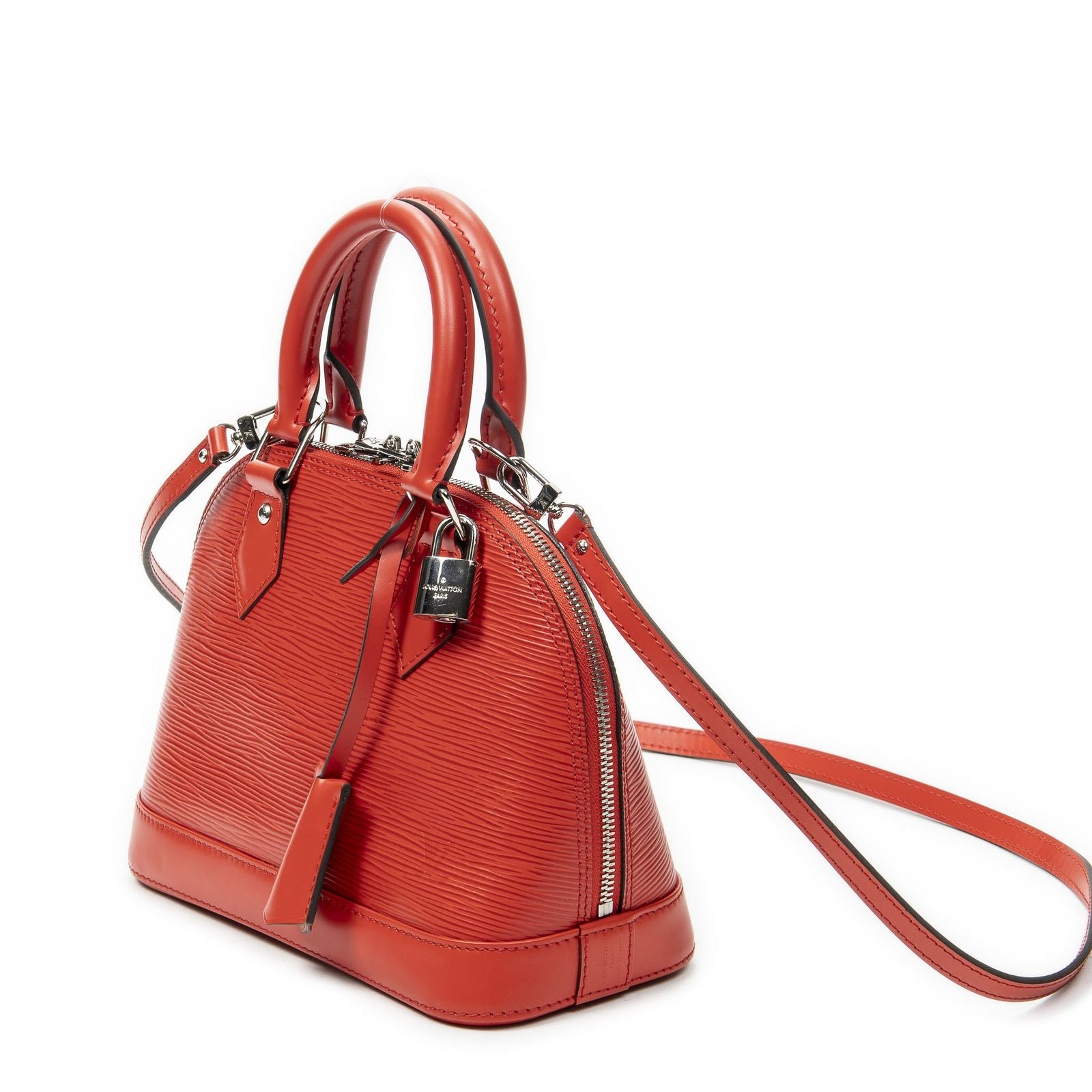 Louis Vuitton Alma Coquelicot Epi Handbag — view 2