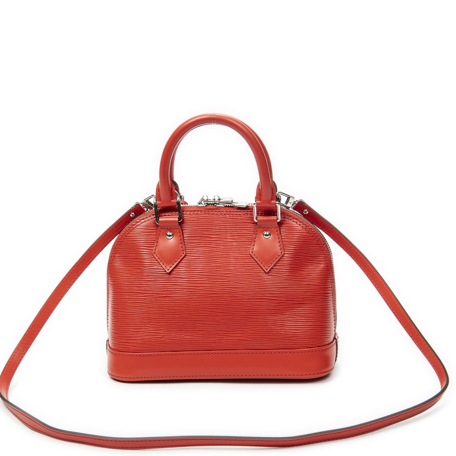 Louis Vuitton Alma Coquelicot Epi Handbag — view 5