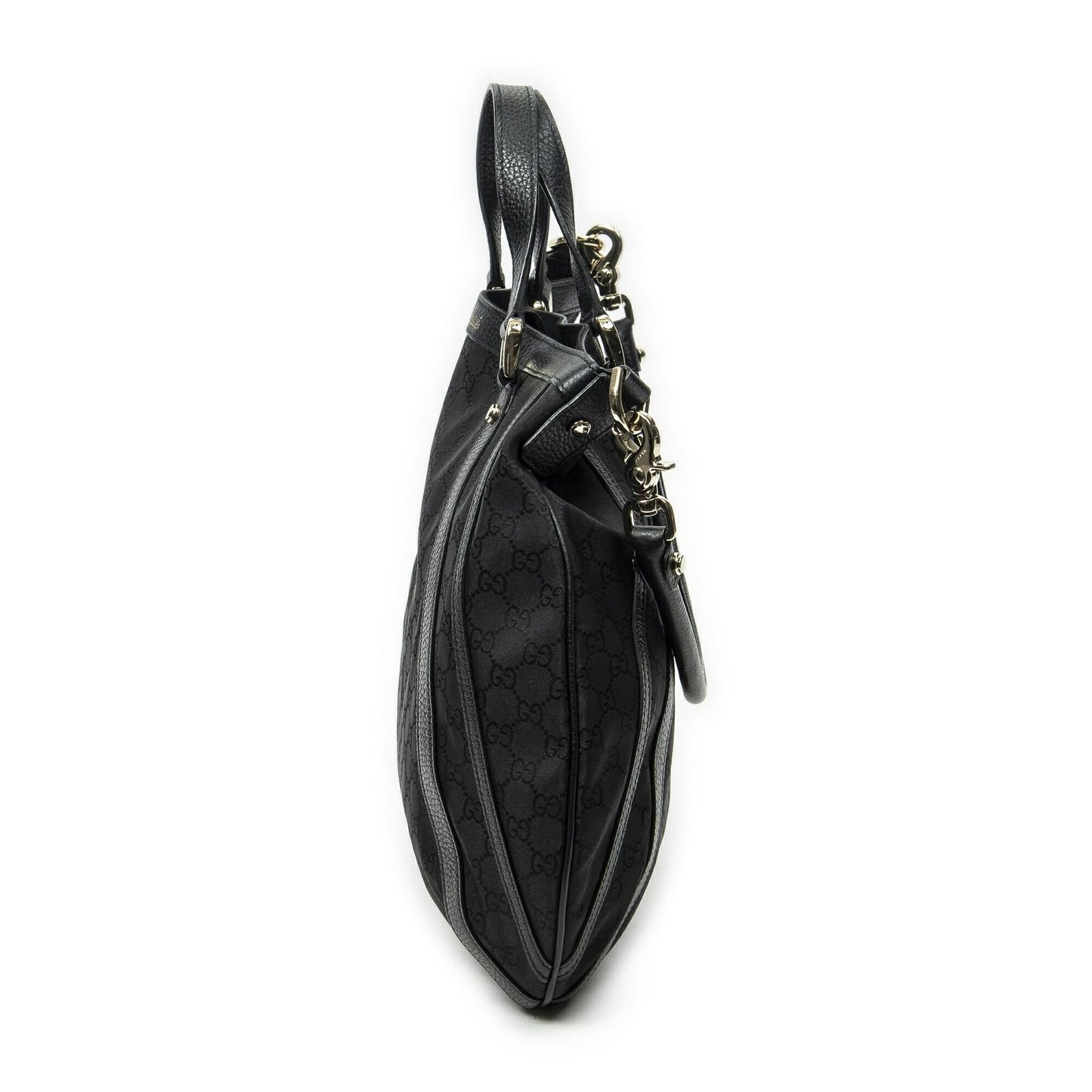 Gucci Convertible Tote Black GG Nylon Canvas — view 3