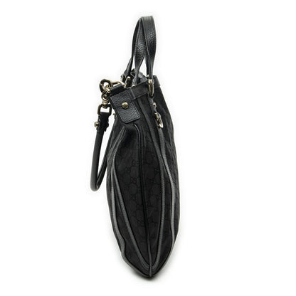 Gucci Convertible Tote Black GG Nylon Canvas — view 4
