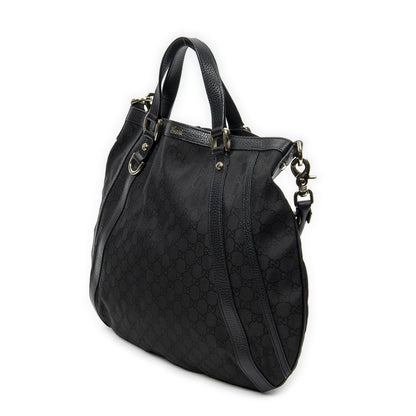Gucci Convertible Tote Black GG Nylon Canvas — view 2