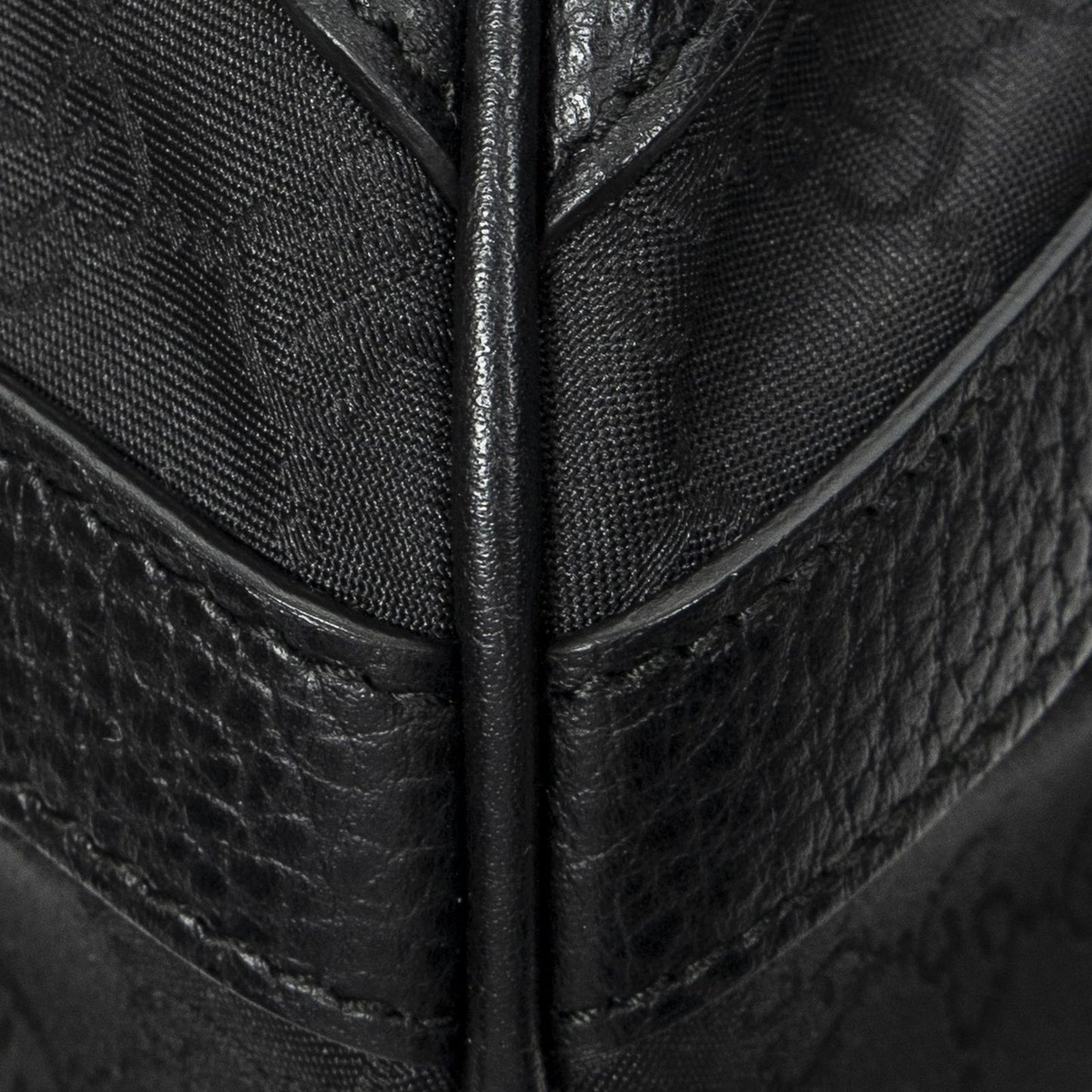 Gucci Convertible Tote Black GG Nylon Canvas — view 8
