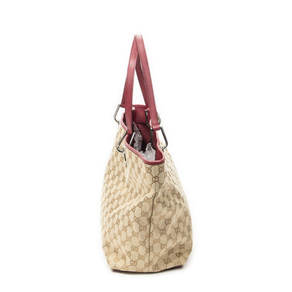 Gucci Large Eclipse Tote Beige Fuchsia GG Canvas — view 4