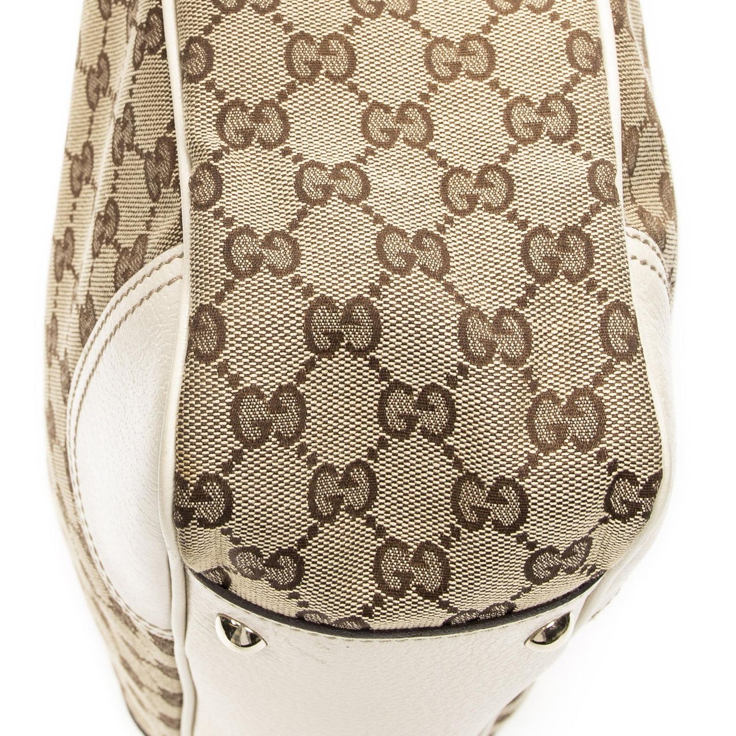 Gucci Princi Tote Beige Ivory GG Canvas — view 8