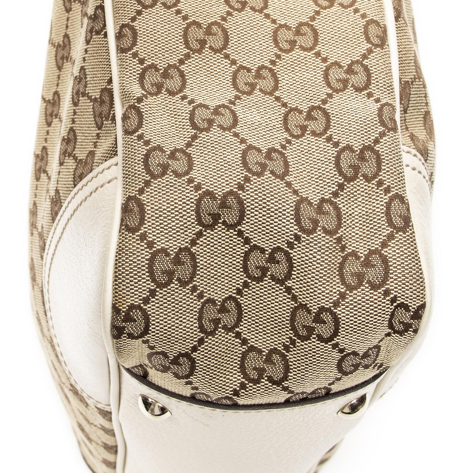 Gucci Princi Tote Beige Ivory GG Canvas — view 8