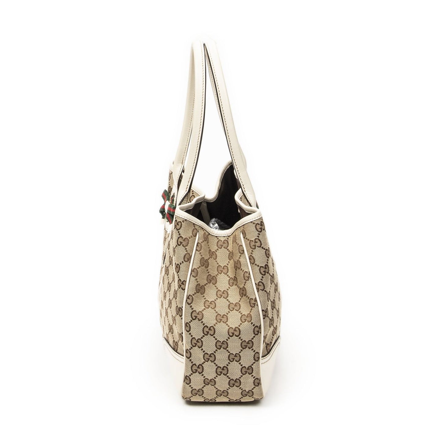 Gucci Princi Tote Beige Ivory GG Canvas — view 3