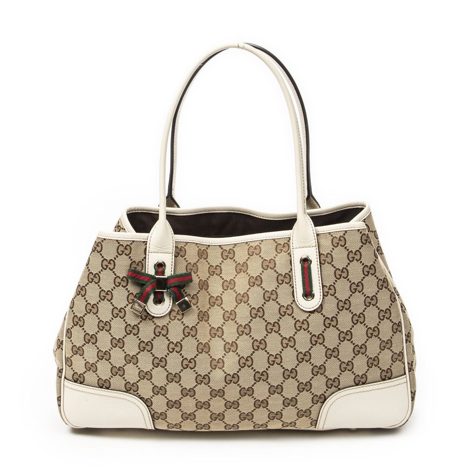 Gucci Princi Tote Beige Ivory GG Canvas
