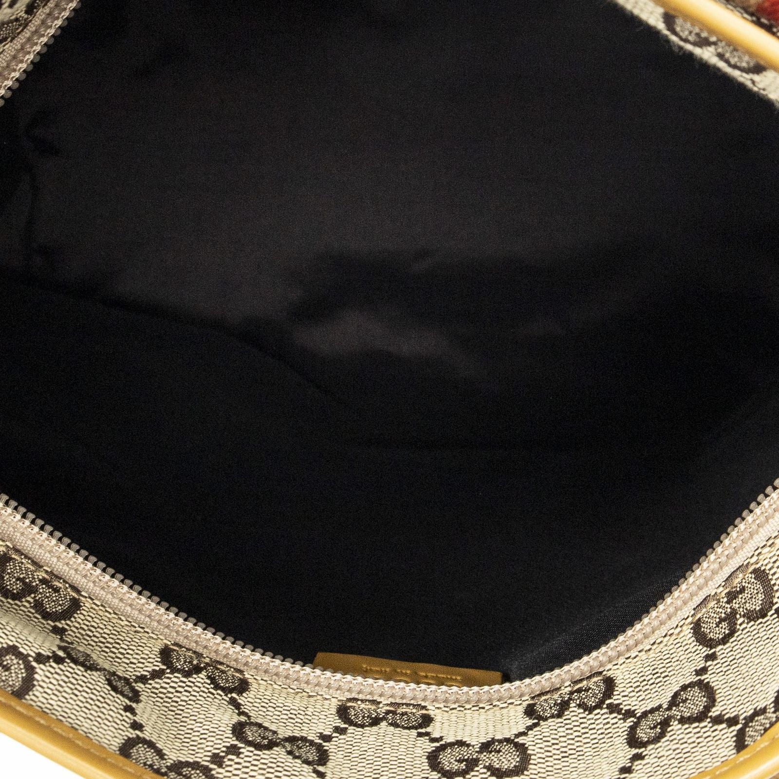 Gucci Front Pocket Zip Tote Beige Tan GG Canvas — view 9