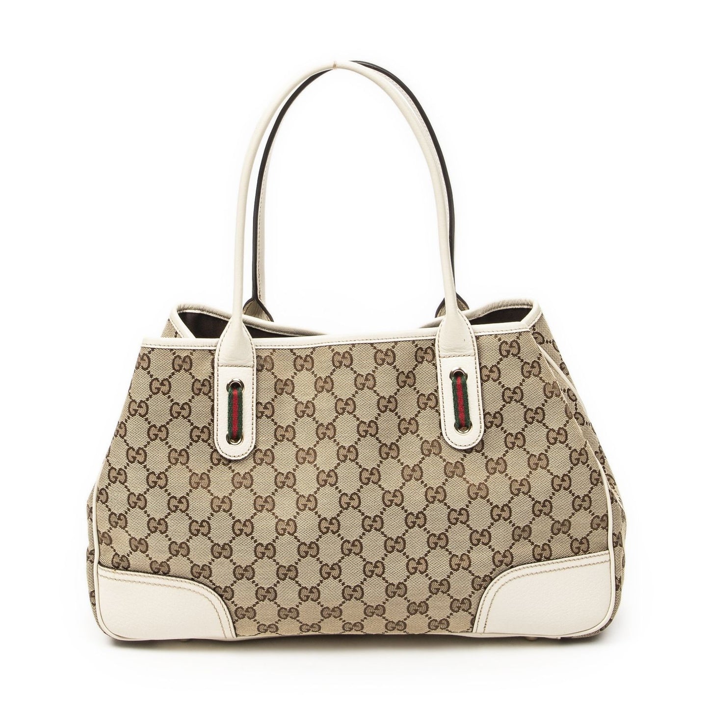 Gucci Princi Tote Beige Ivory GG Canvas — view 5