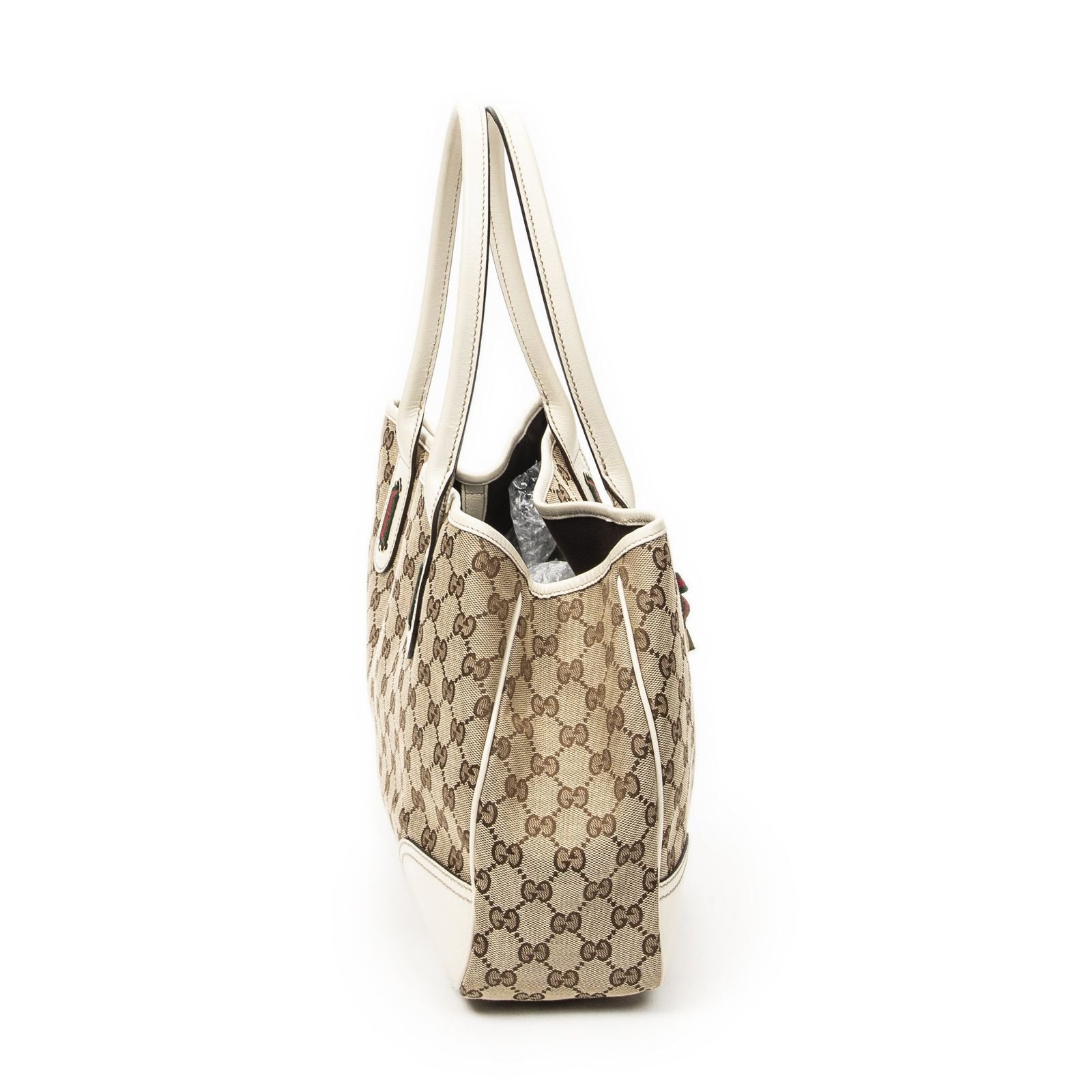 Gucci Princi Tote Beige Ivory GG Canvas — view 4