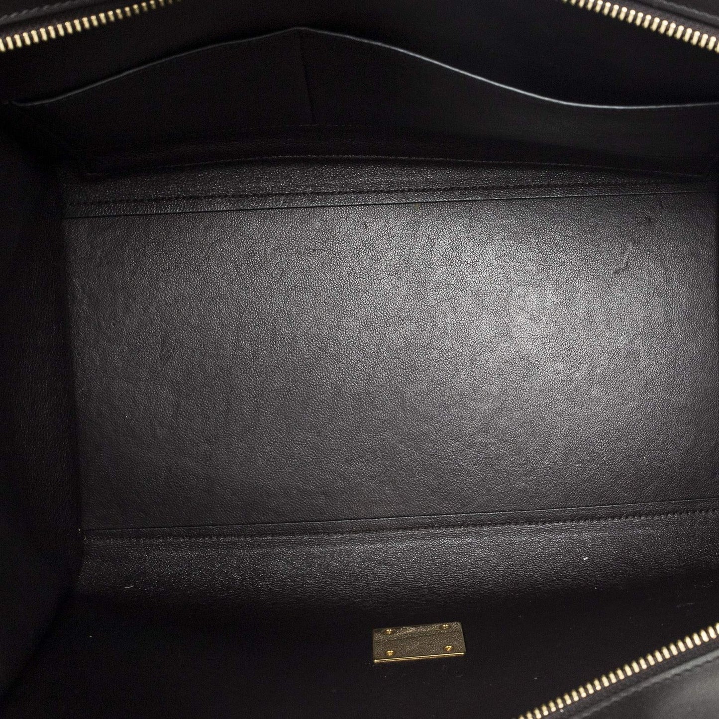 Celine Tricolor Trapeze Black Light Brown Red Calfskin Leather Messenger Bag — view 9