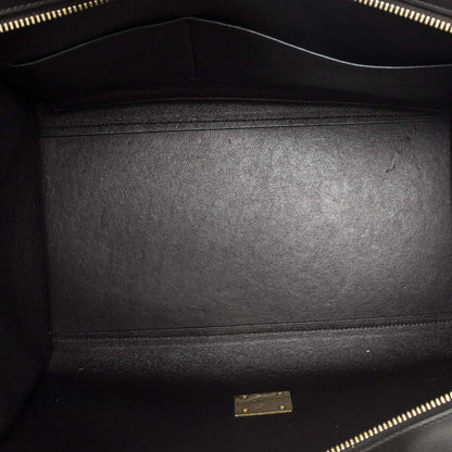 Celine Tricolor Trapeze Black Light Brown Red Calfskin Leather Messenger Bag — view 9