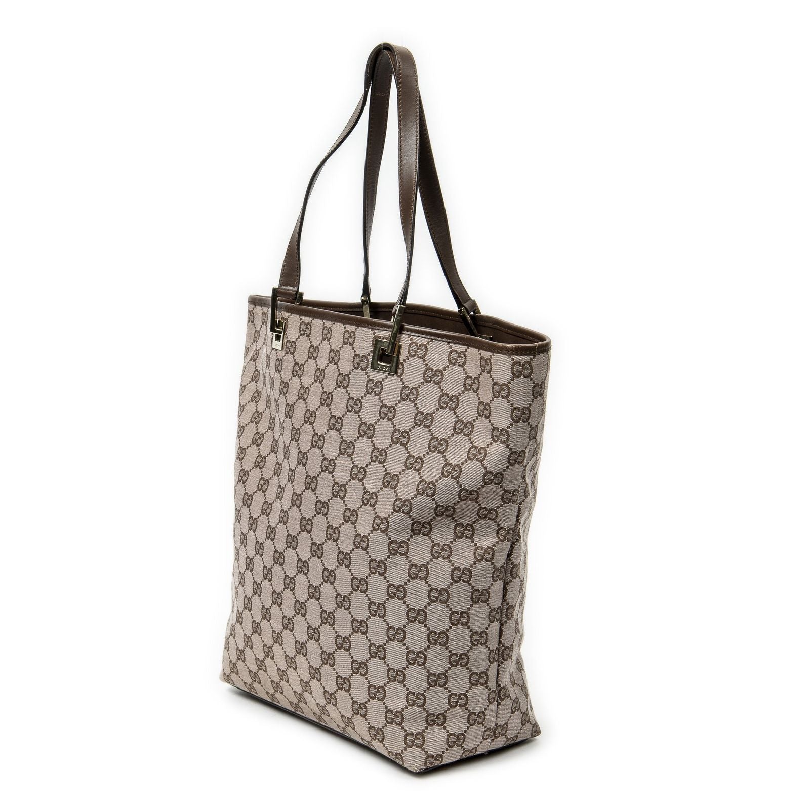 Gucci Vertical Tote Light Pink Brown GG Canvas — view 2