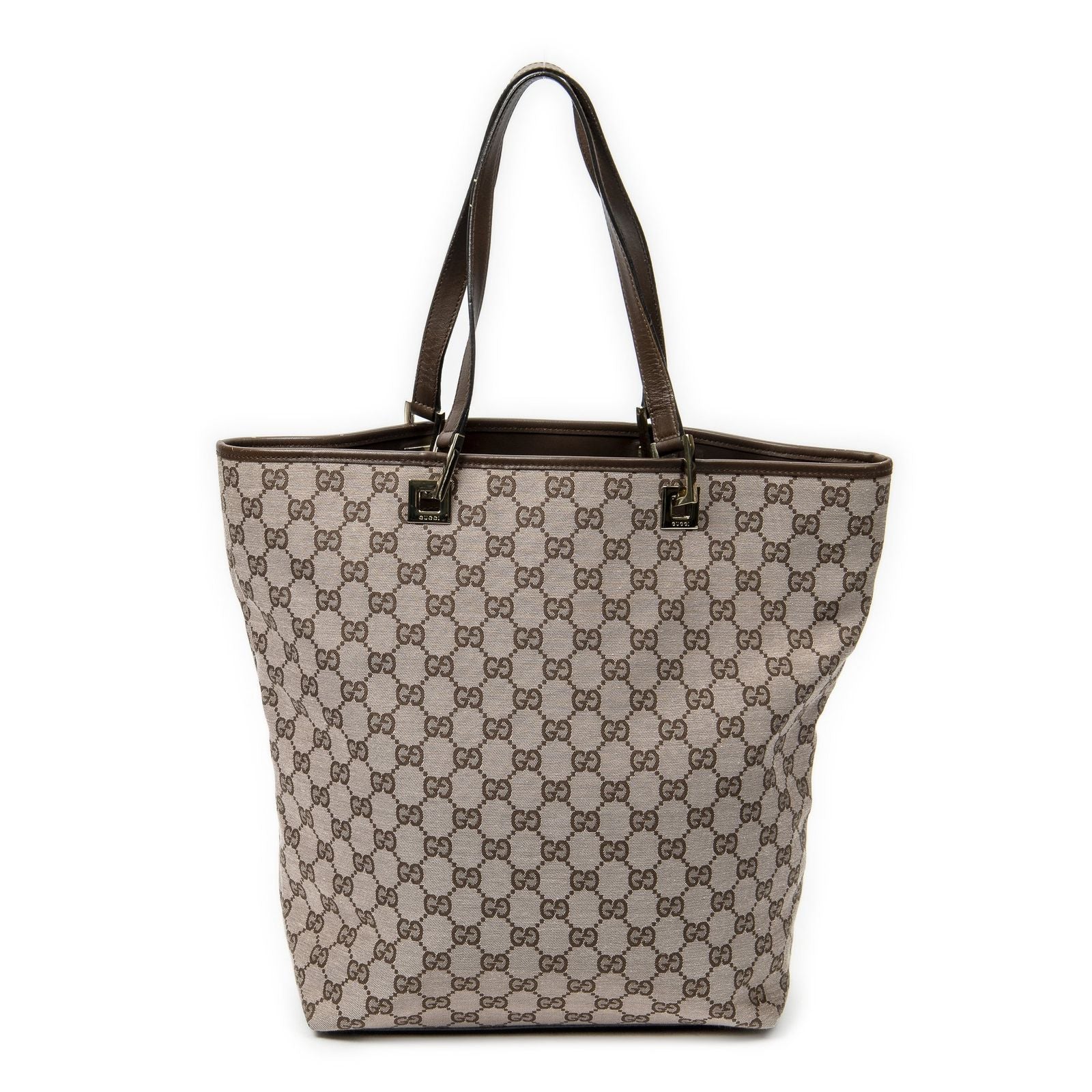 Gucci Vertical Tote Light Pink Brown GG Canvas — view 5