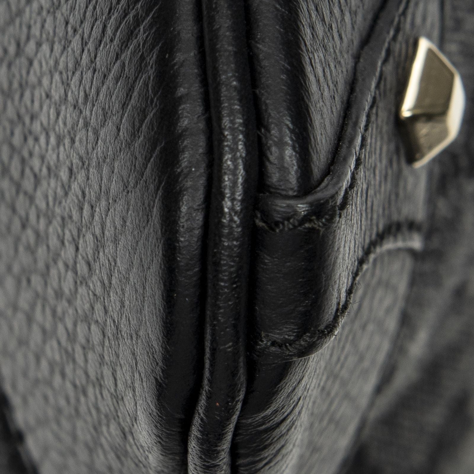 Gucci Flap Cross Belt Bag Black GG Canvas — view 7