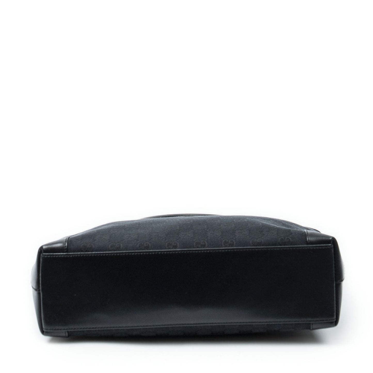 Gucci Zip Shopping Tote Black GG Canvas — view 6