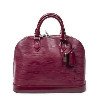 Louis Vuitton Alma Fuchsia Epi Handbag