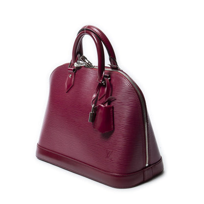 Louis Vuitton Alma Fuchsia Epi Handbag — view 2