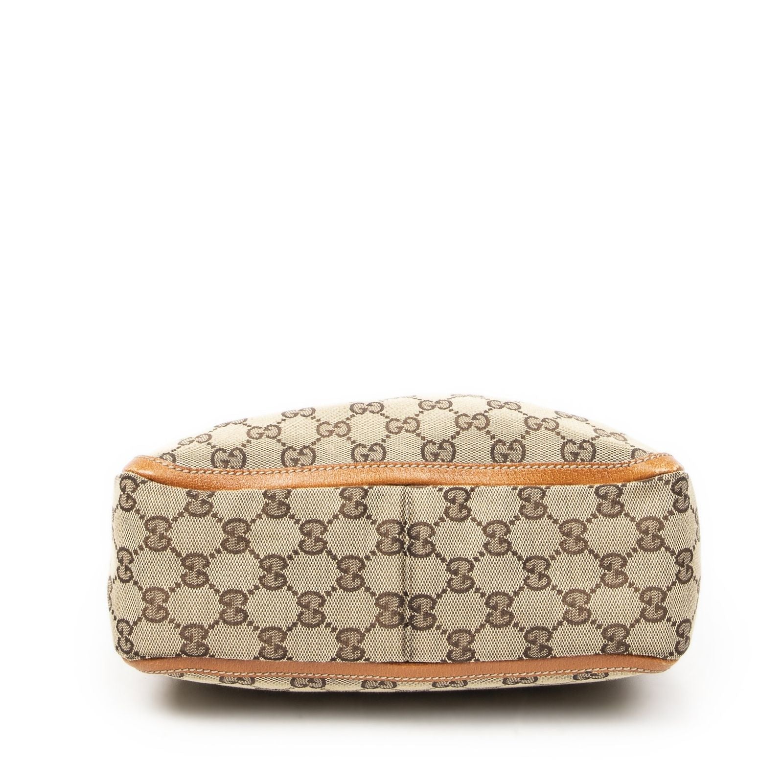 Gucci Small Abbey Top Handle Orange Beige GG Canvas — view 6