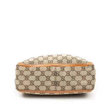 Gucci Small Abbey Top Handle Orange Beige GG Canvas — view 6