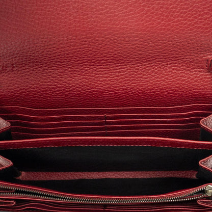 Gucci GG Marmont Wallet on Chainred Gray Calfskin Leather — view 9
