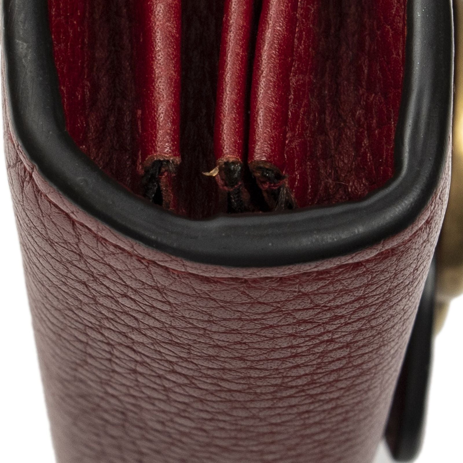 Gucci GG Marmont Wallet on Chainred Gray Calfskin Leather — view 7