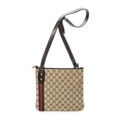 Gucci Web Jolique Crossbody Beige Brown GG Canvas — view 5