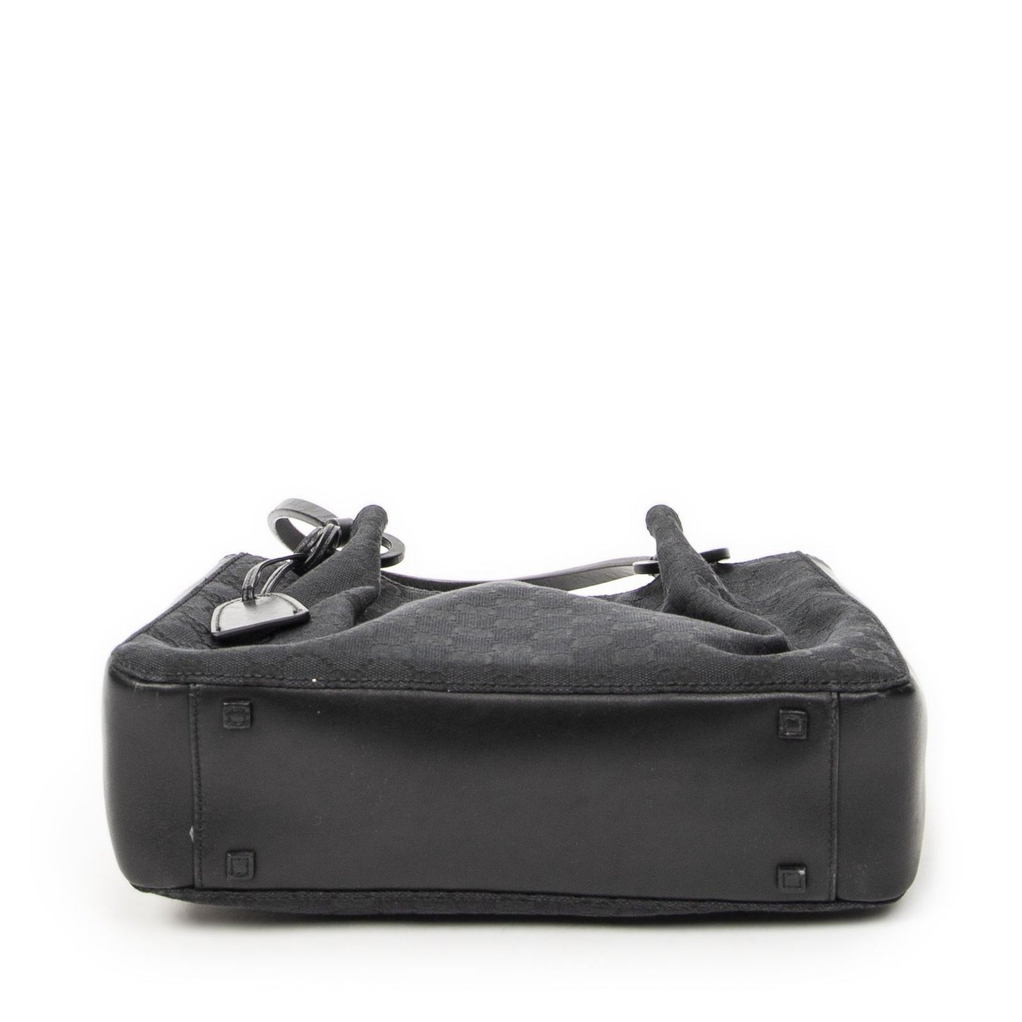 Gucci GG O-ring Tote Black Canvas — view 6