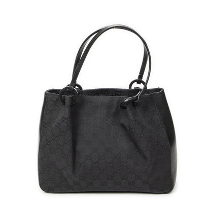 Gucci GG O-ring Tote Black Canvas — view 5