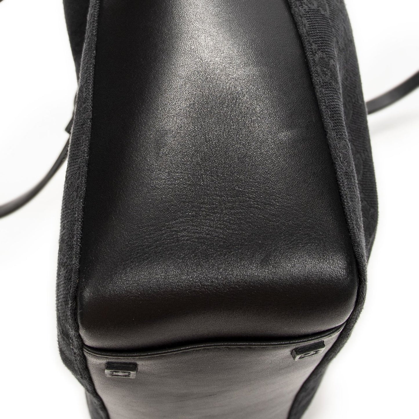 Gucci GG O-ring Tote Black Canvas — view 8