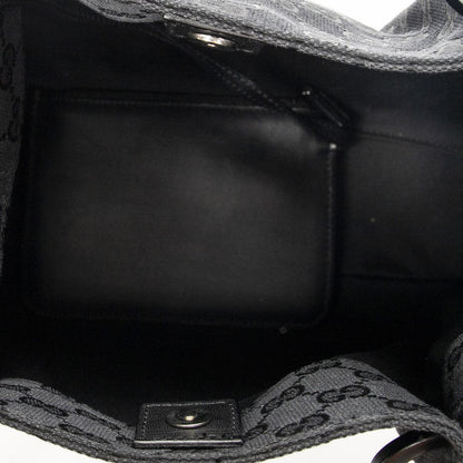 Gucci GG O-ring Tote Black Canvas — view 9