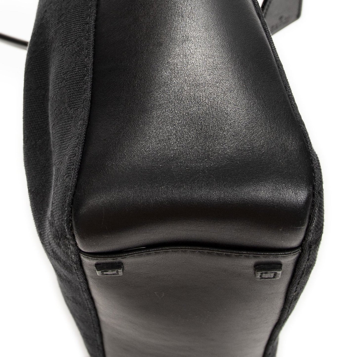 Gucci GG O-ring Tote Black Canvas — view 7