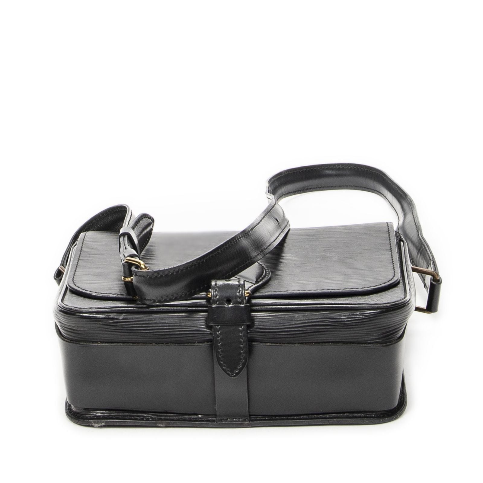 Louis Vuitton Cartouchiere Black Epi Messenger Bag — view 6