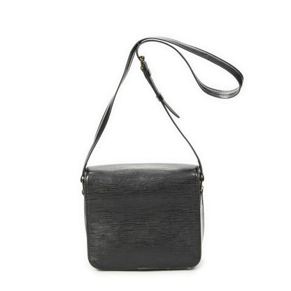 Louis Vuitton Cartouchiere Black Epi Messenger Bag — view 5