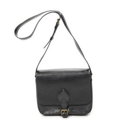 Louis Vuitton Cartouchiere Black Epi Messenger Bag