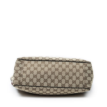 Gucci Posita No Scarf Tote Beige Brown GG Canvas — view 6