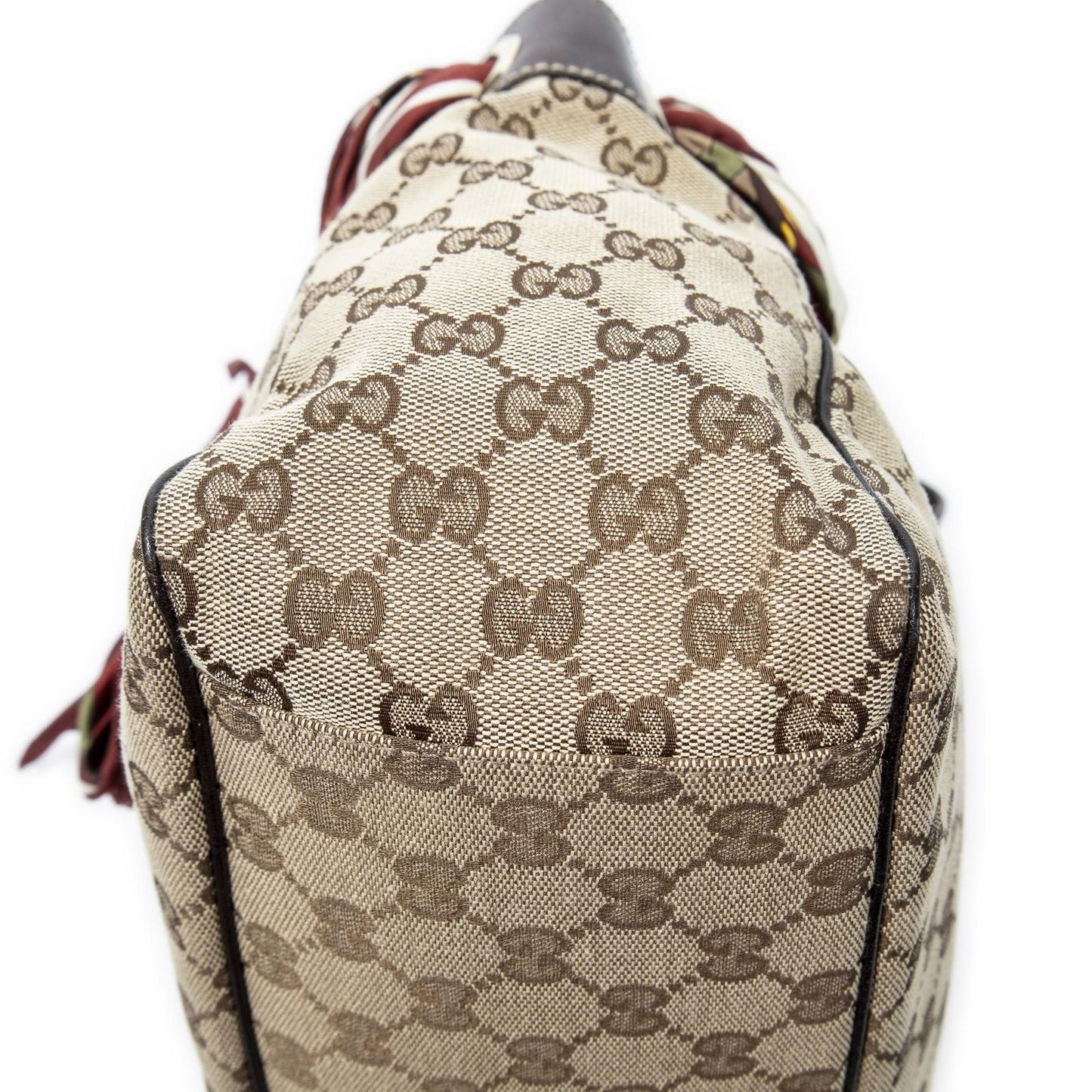Gucci Posita No Scarf Tote Beige Brown GG Canvas — view 7