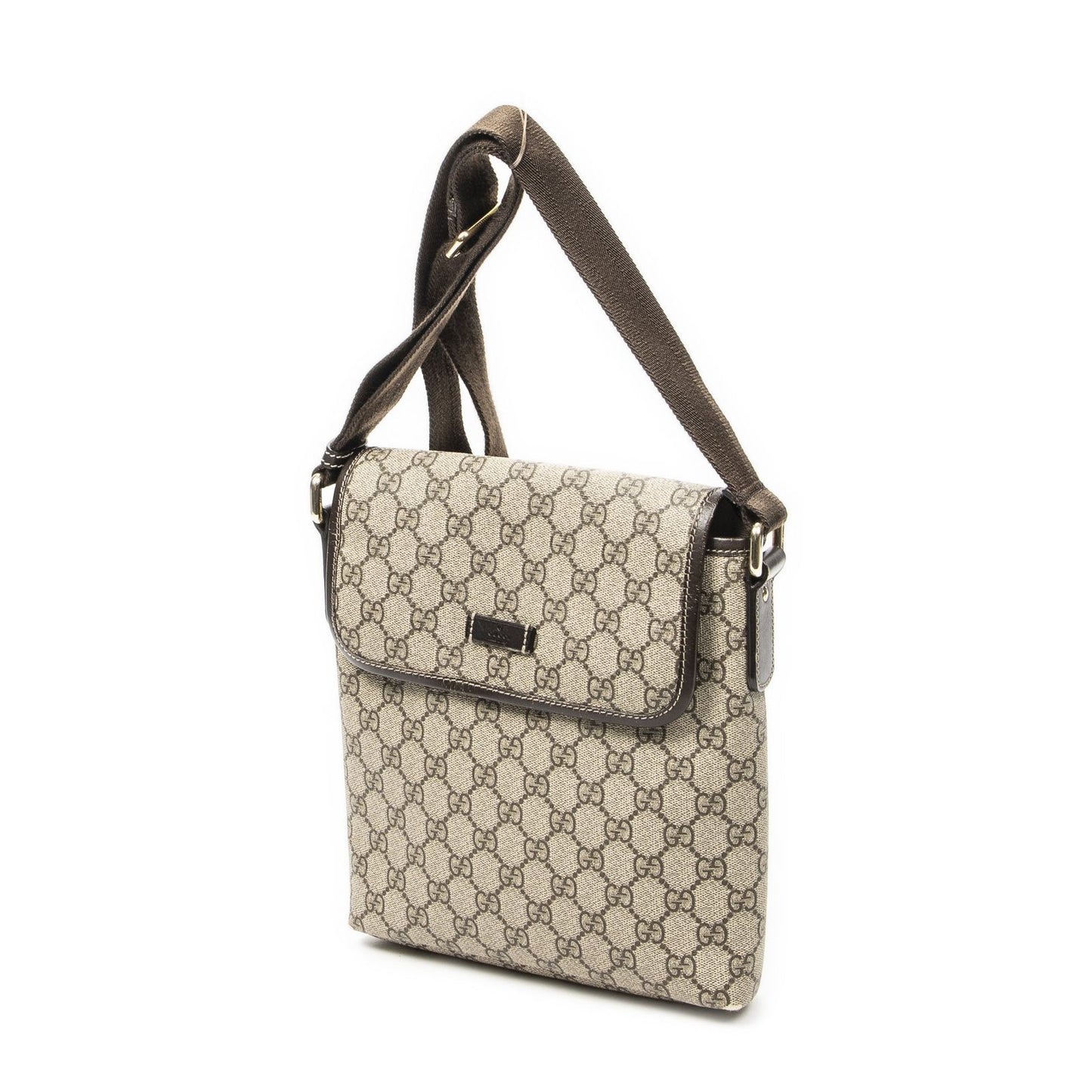 Gucci Small Messenger Beige Brown Supreme Canvas — view 2