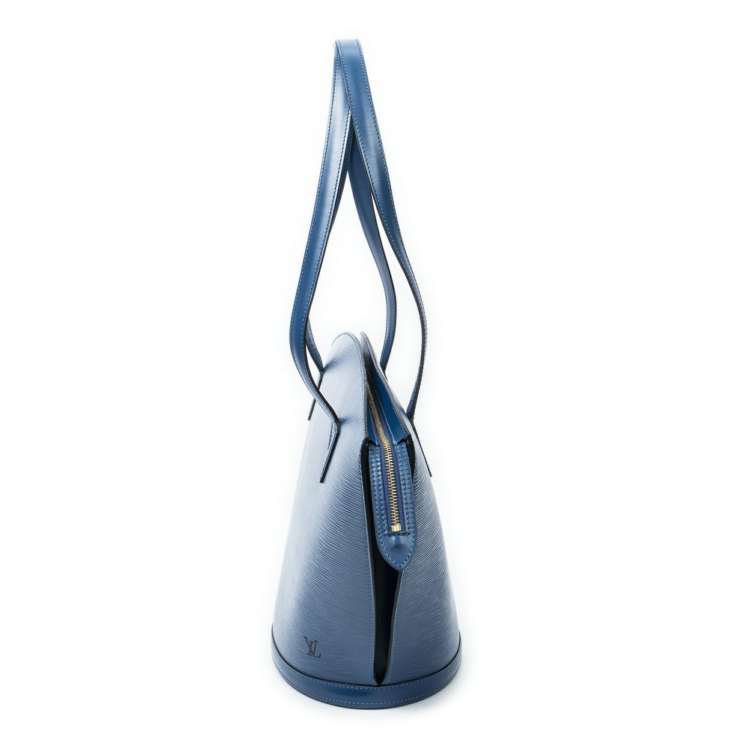 Louis Vuitton Saint Jacques Shopping Blue Epi Messenger Bag — view 3