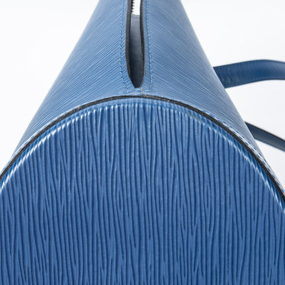 Louis Vuitton Saint Jacques Shopping Blue Epi Messenger Bag — view 8
