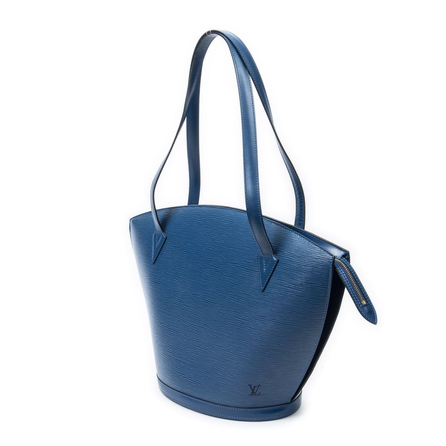 Louis Vuitton Saint Jacques Shopping Blue Epi Messenger Bag — view 2