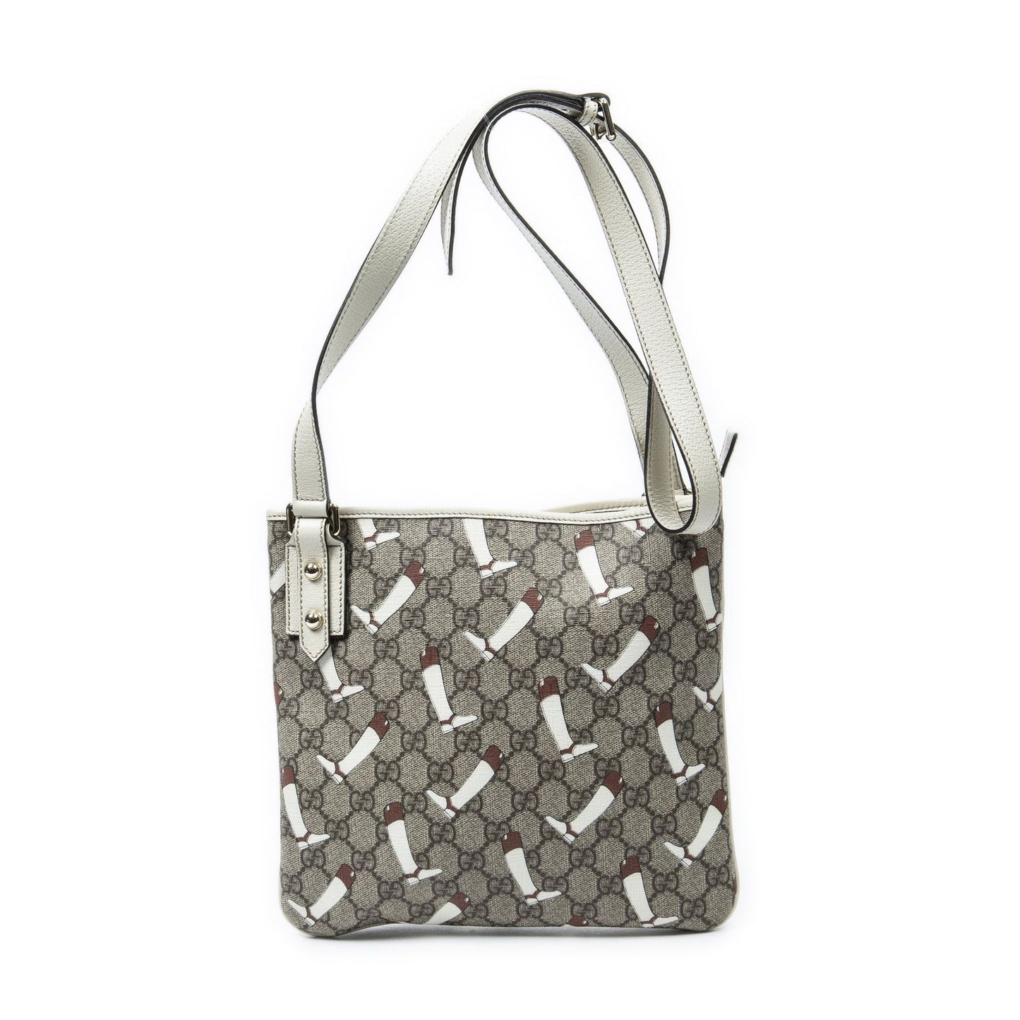 Gucci Boot GG Crossbody Beige Ivory Print Supreme Canvas