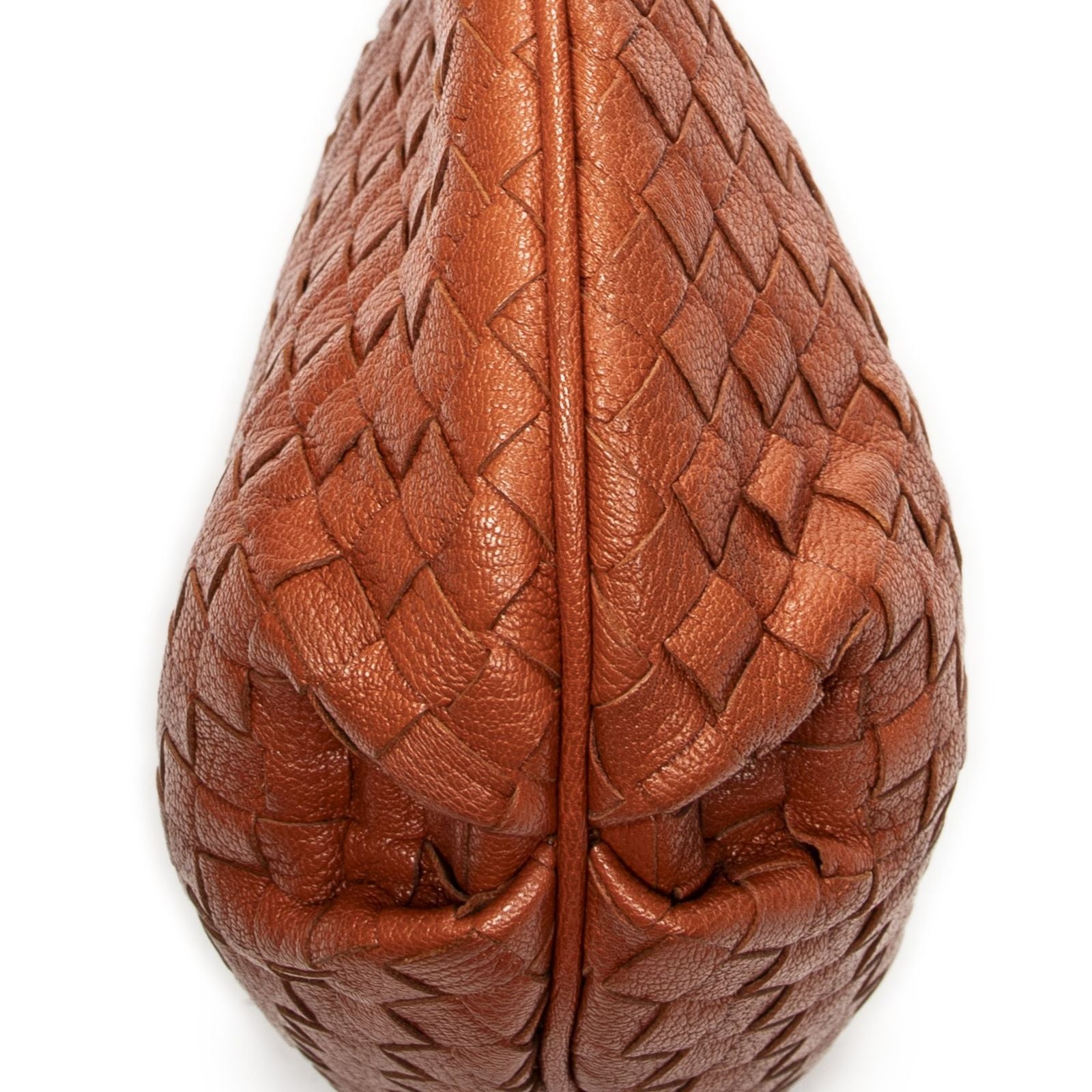 Bottega Veneta Zip Crossbody Terracotta Intrecciato Leather — view 7
