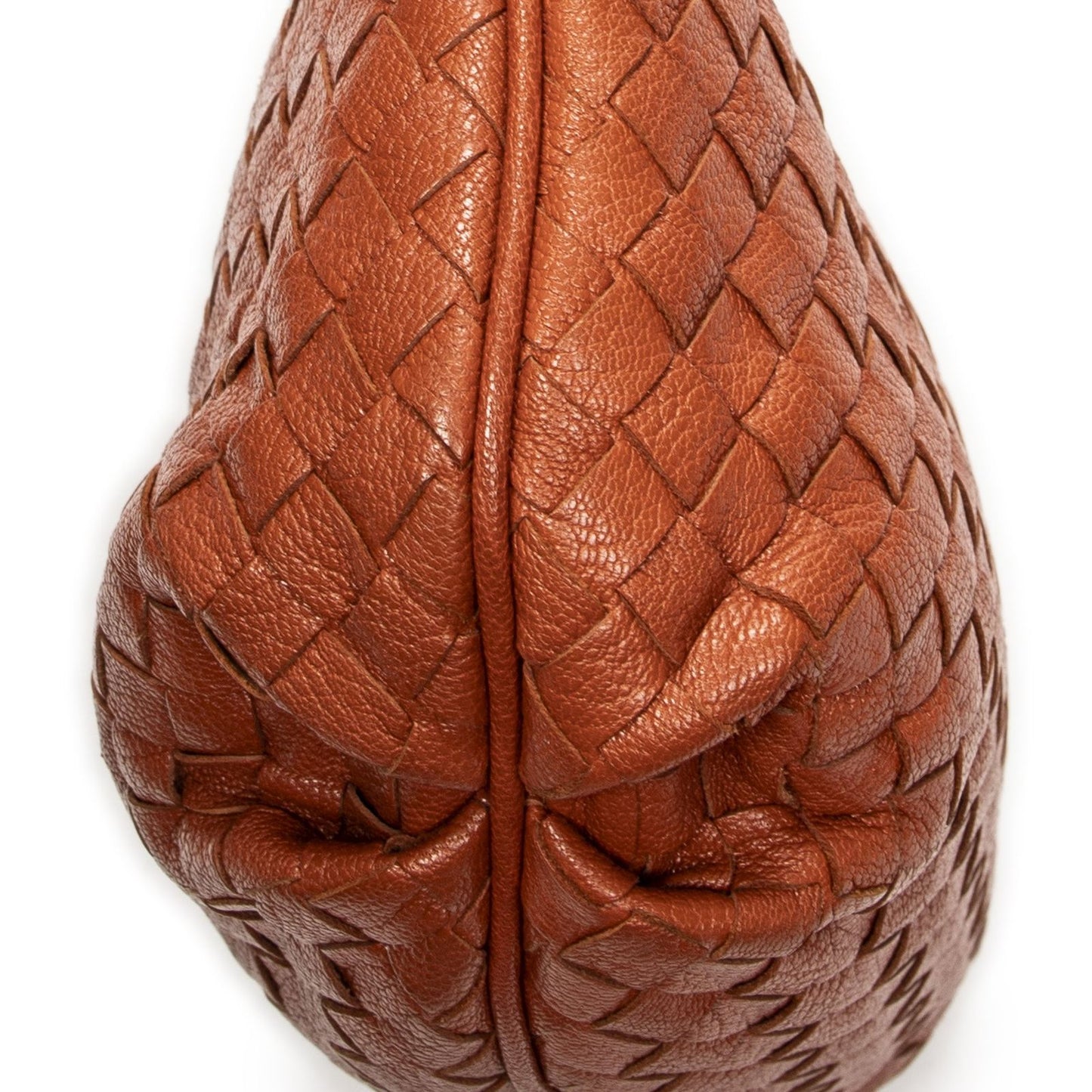 Bottega Veneta Zip Crossbody Terracotta Intrecciato Leather — view 8