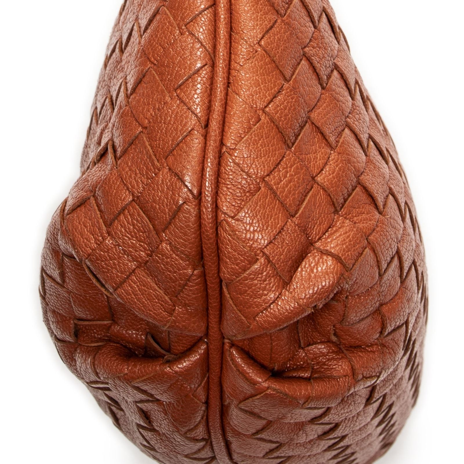 Bottega Veneta Zip Crossbody Terracotta Intrecciato Leather — view 8