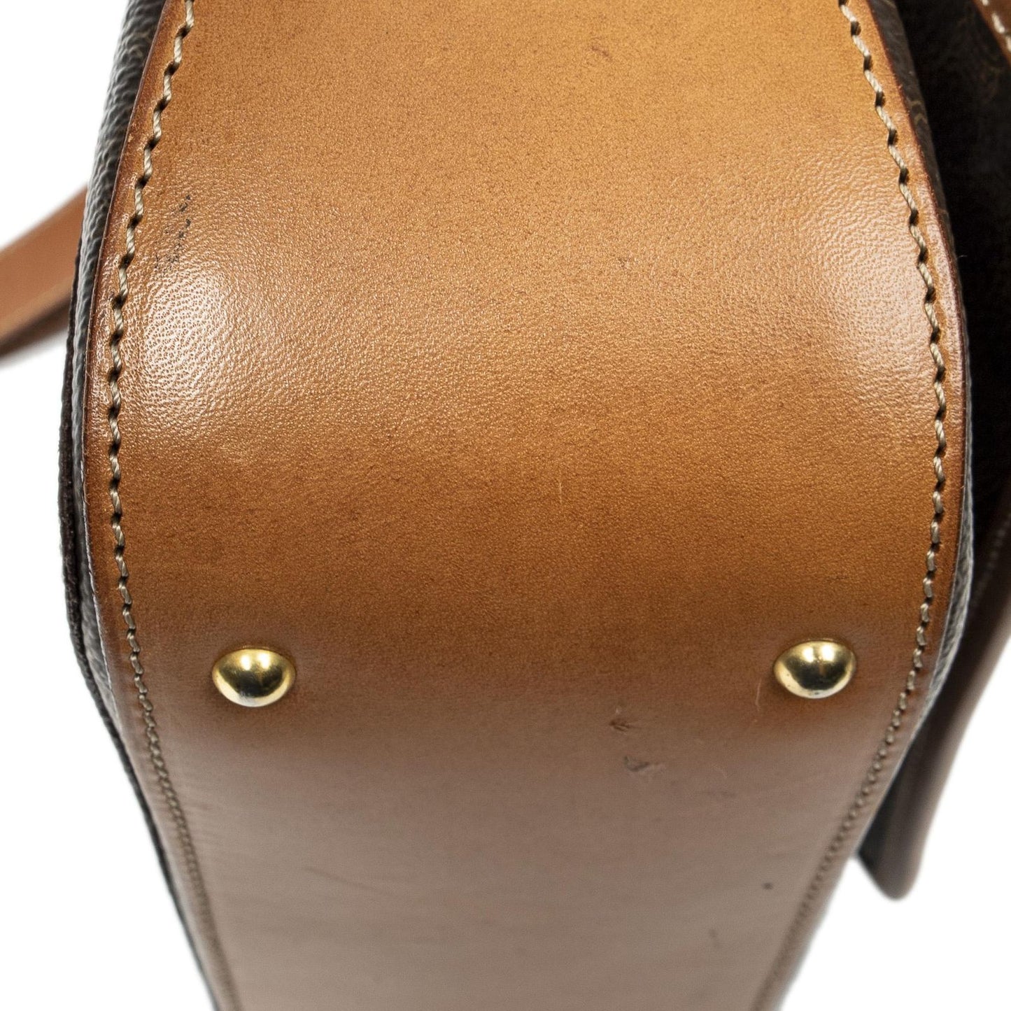 Celine Vintage Flap Messenger Brown Macadam Canvas — view 7