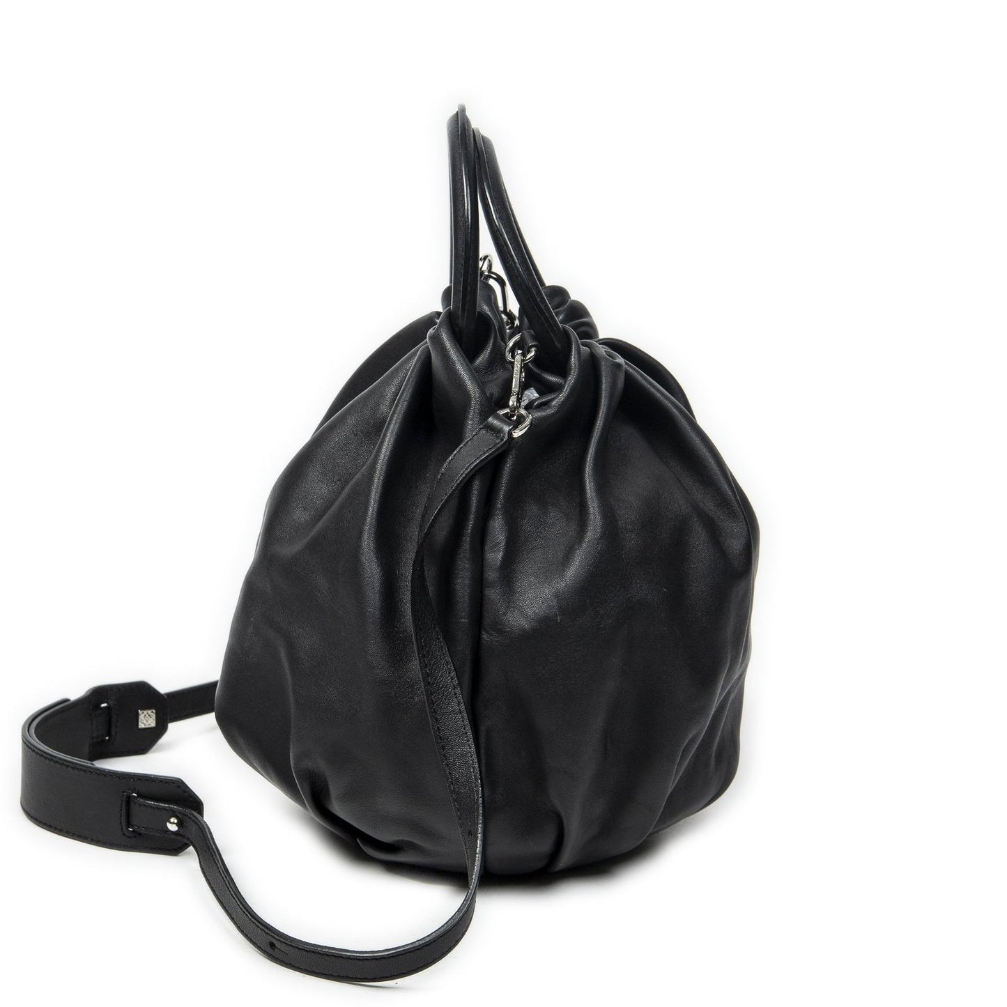 Loewe Bounce Bag Black Calfskin Leather — view 4