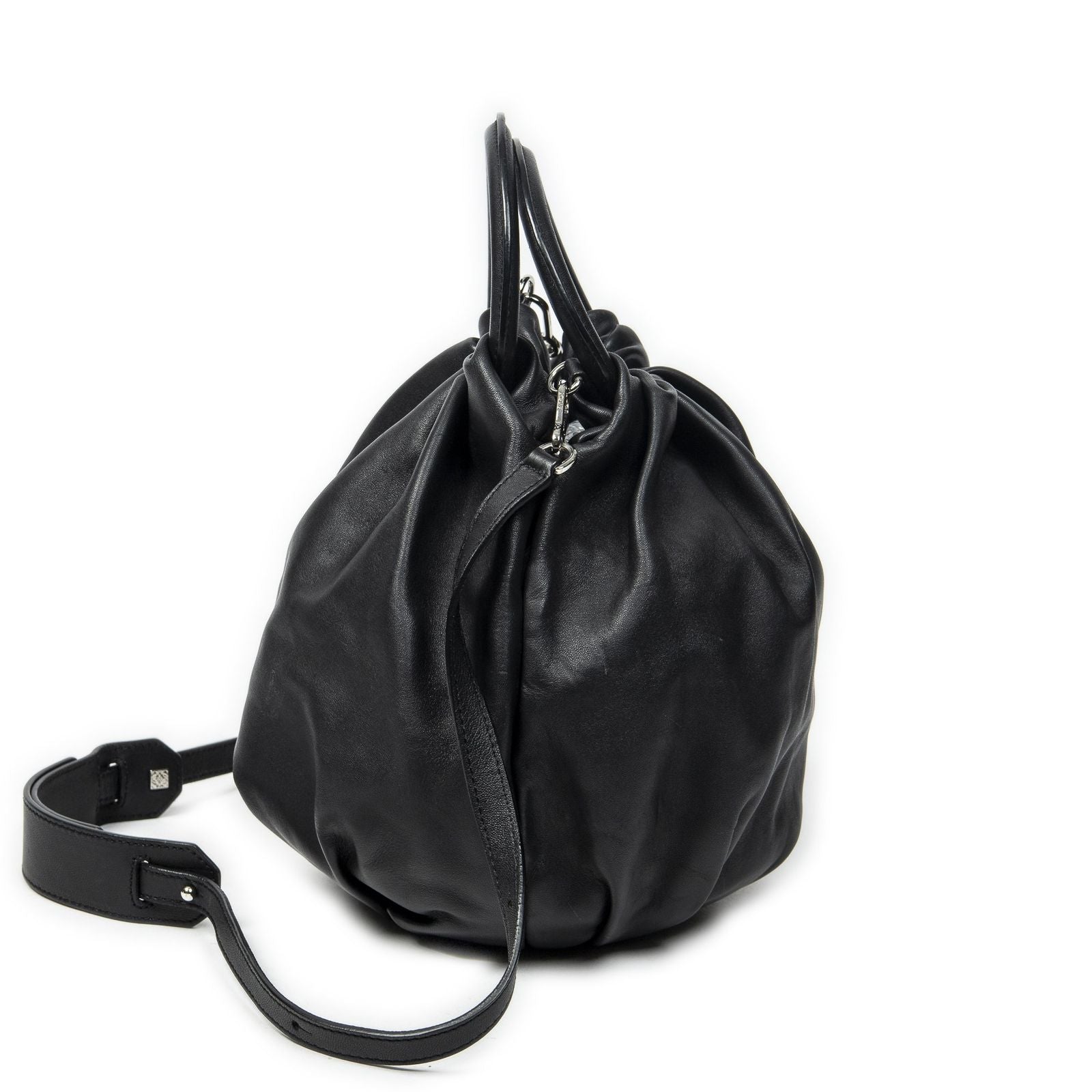 Loewe Bounce Bag Black Calfskin Leather — view 4
