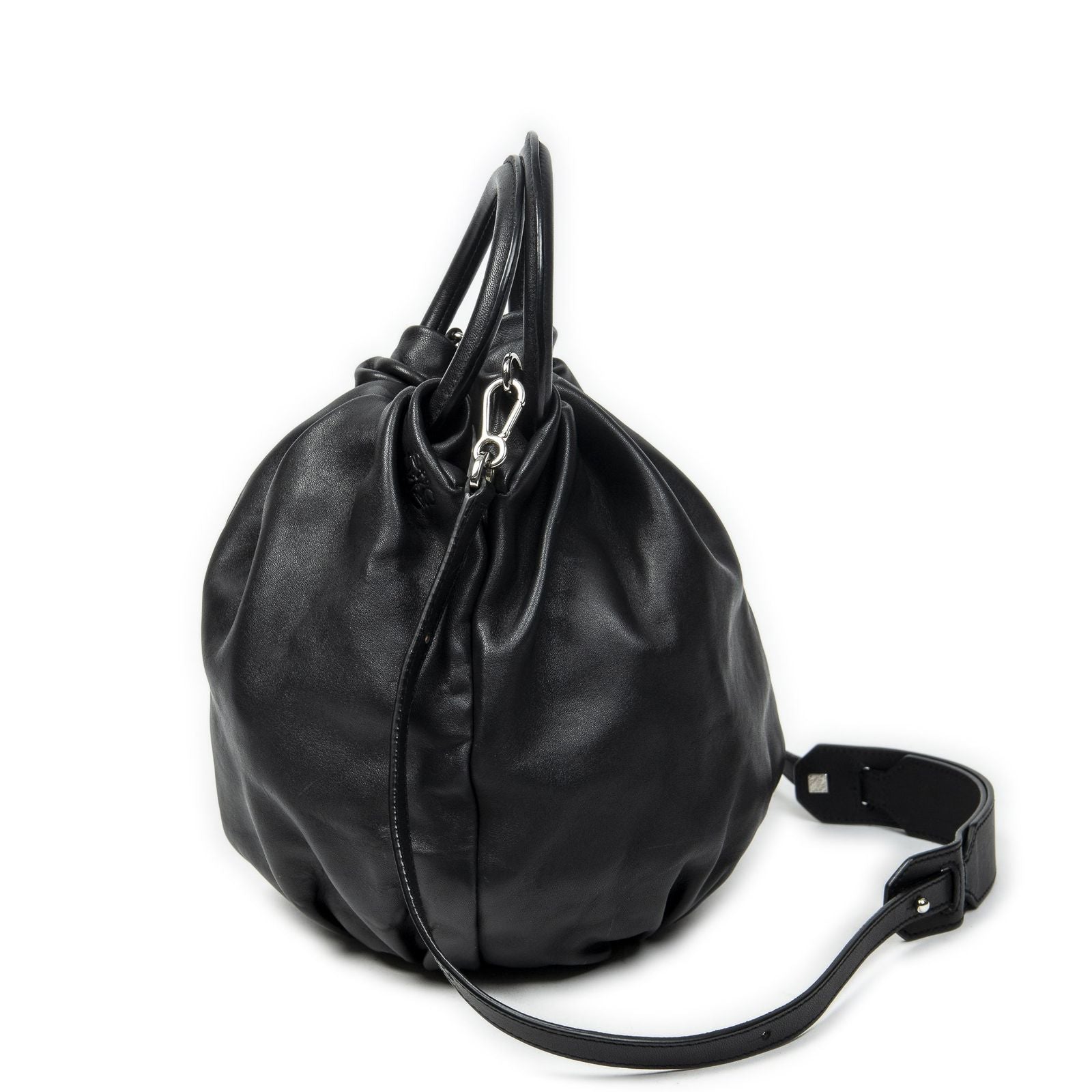 Loewe Bounce Bag Black Calfskin Leather — view 3